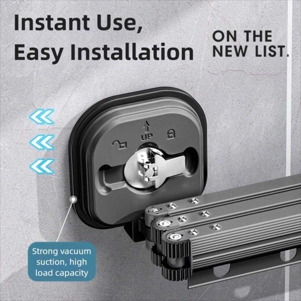 Heavy Duty Retractable Folding Clothes Hanger Space Saving Rotating Cloth Drying Rack Extendable Clothesline Clothesline