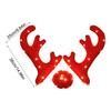 Car Decoration Christmas Deer Antler Car Reindeer Antlers Christmas Decor Light Up Antler Set Roofs Tops Reindeer Decoration