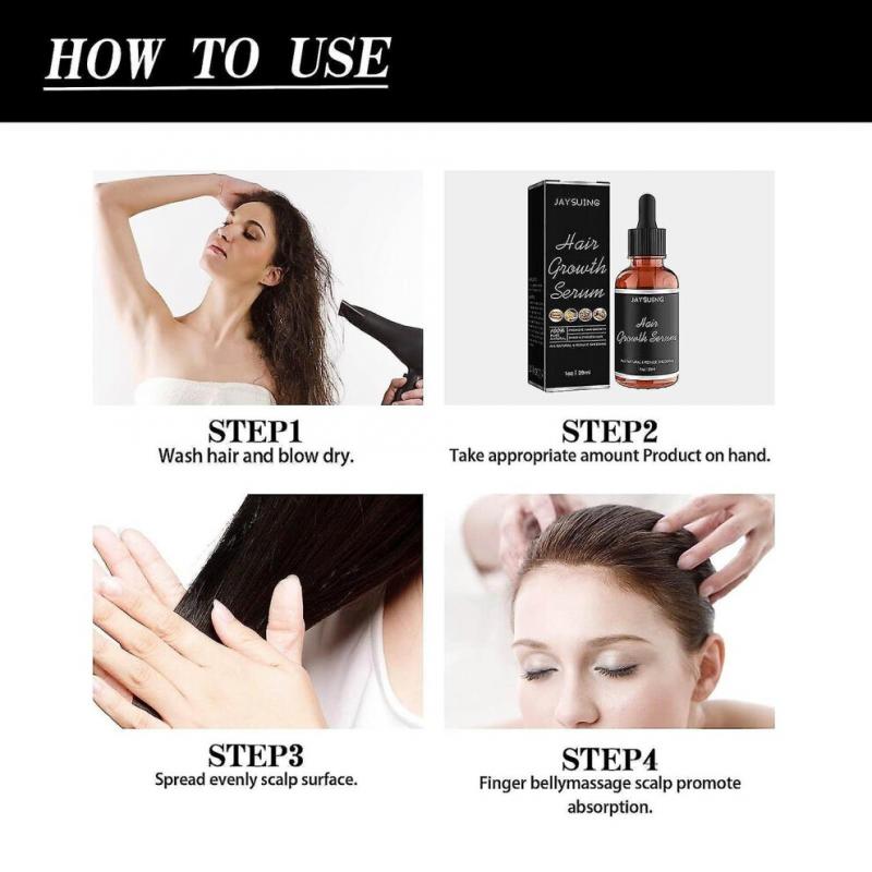 Hair Growth Serum, Jaysuing: Prevents Hair Loss, Nourishes Dry and Damaged Hair, Promotes Natural Hair Growth, and Prevents Hair Loss