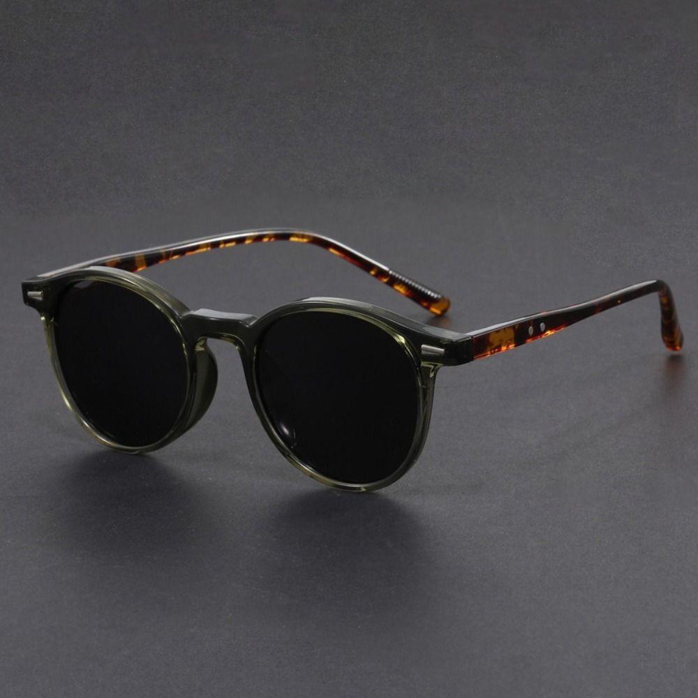 High Quality Polygon Design Retro TR90 Glasses Frame Unisex Trending UV400 Sunglasses Oval Shape Ultra Light Travel Eyewear
