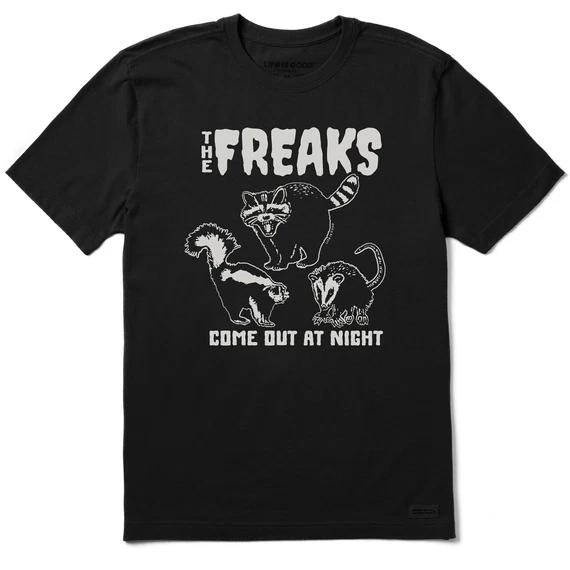 

Life is Good. Men s The Freaks Come Out at Night Crusher-LITE Tee, Faded Black L
