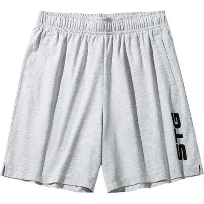 Basketball Series Letter Mid-Rise Comfortable Breathable Versatile Casual Shorts Men Shorts Gray Flower-Gray 152431302-3