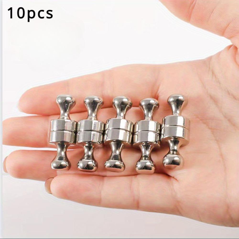 

10шт сильные присоски магнитные колышки, магнитные держатели, магнитные учебные пособия для офисов, классов 10pcs серебряный