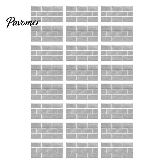 Decorative Mosaic Wall Panels Self-Adhesive PVC Tile Stickers, Waterproof Pattern Decals for Kitchen Bathroom Decal Rental Home Decor, Removable