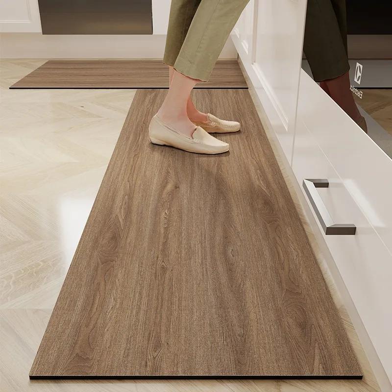 Kitchen Floor Mat Waterproof Non-slip Carpet Pvc Leather Foot Mats Long Home Decoration Rug Alfombra Cocina