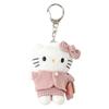 Sanrio X ME% Joint Model HELLO KITTY Toy Keychain, Cute Doll, Plush Pendant, 9cm High Pink Plaid