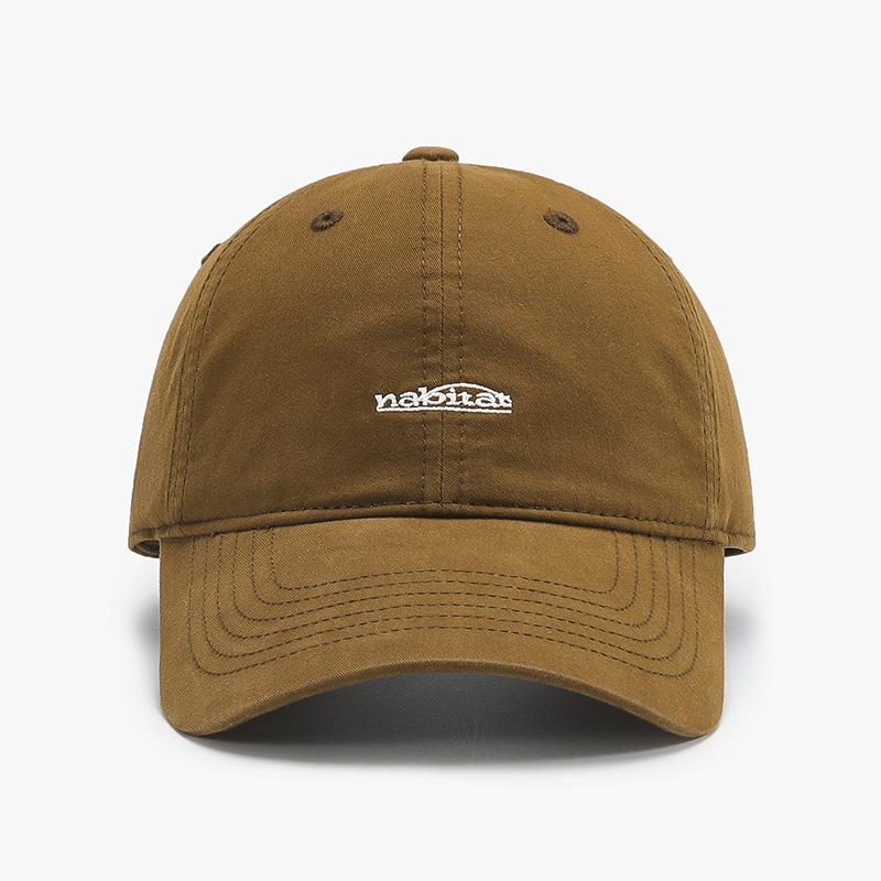 Japanese Trend Spring And Summer Simple Letter Embroidery Baseball Cap Men And Women Versatile Curved Brim Couple Cap