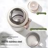316 Stainless Steel Sports Water Bottle with Tea Separator, Lanyard, and Bounce Lid