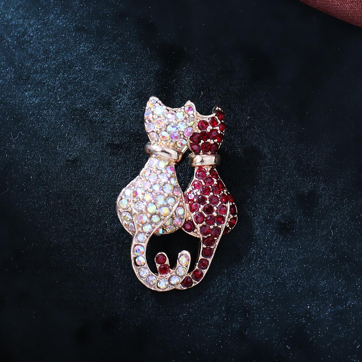 

Милая брошь в виде кошки для женщин с высоким чувством индивидуальности, капающее масло для котенка, корсаж, аксессуары для костюма