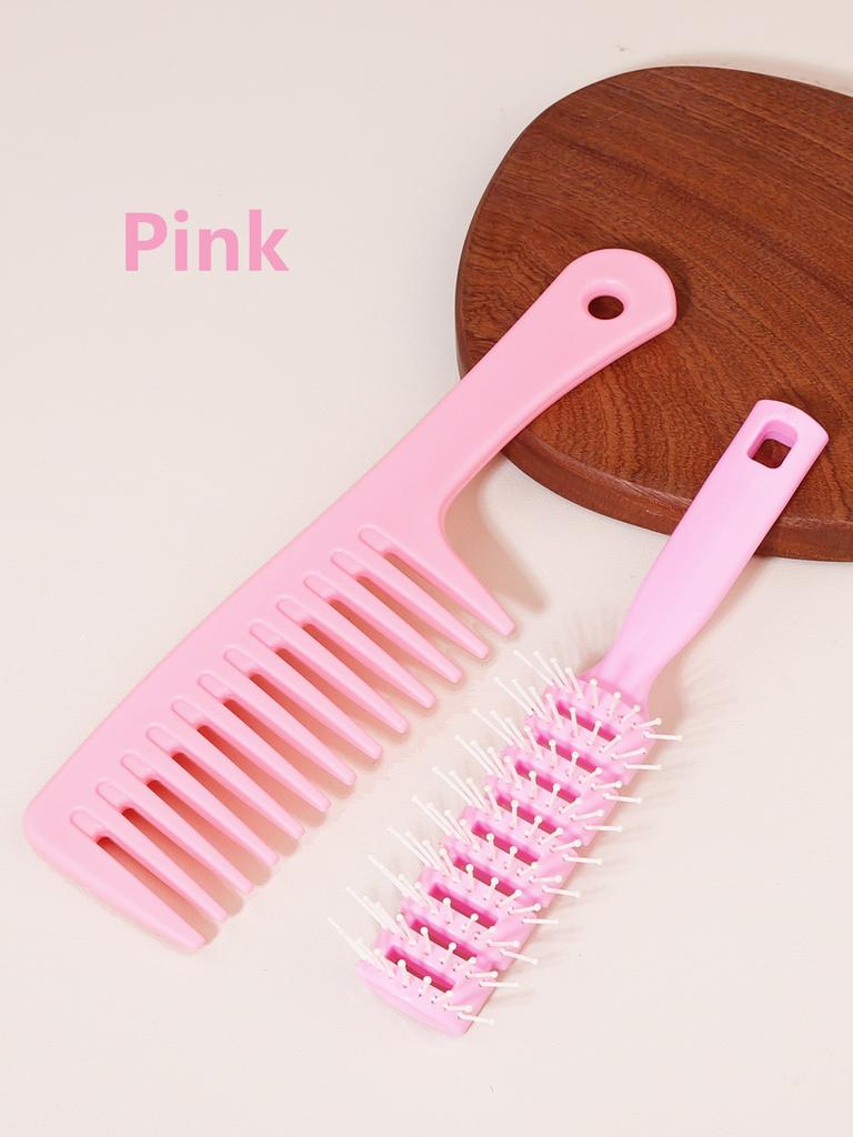 2pcs Massage Combs Fluffy Hair Brushes, Salons, Professional Beauty Hair Massage Styling Hair Combs Special for Real Hair Wigs