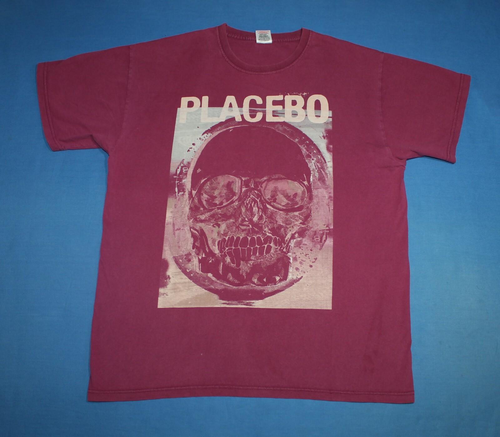 New Placebo Shirt Britpop Band Red Men s Tee Large XL