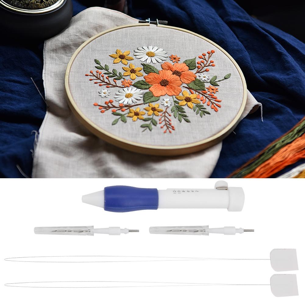 DIY Embroidery Pen Set Knitting Stitching Punch Needle Kit Sewing AccessoriesTool Set