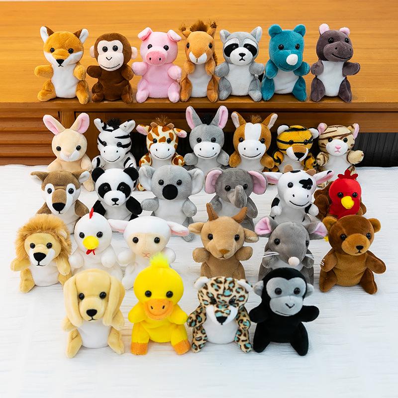 Cartoon Animal Finger Puppet Set: Plush Toy for Parent-Child Interaction & Storytelling