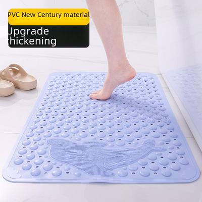 Waterproof Bathroom Anti-Slip Mat with Suction Cups for Shower and Toilet 