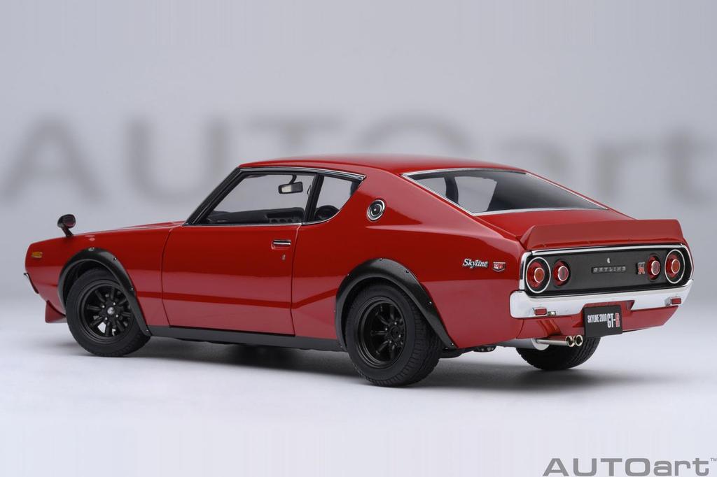AUTOart Scale Nissan Skyline Tuned Version Red Finished Model 77468 1/18 2000GT-R (KPGC110)