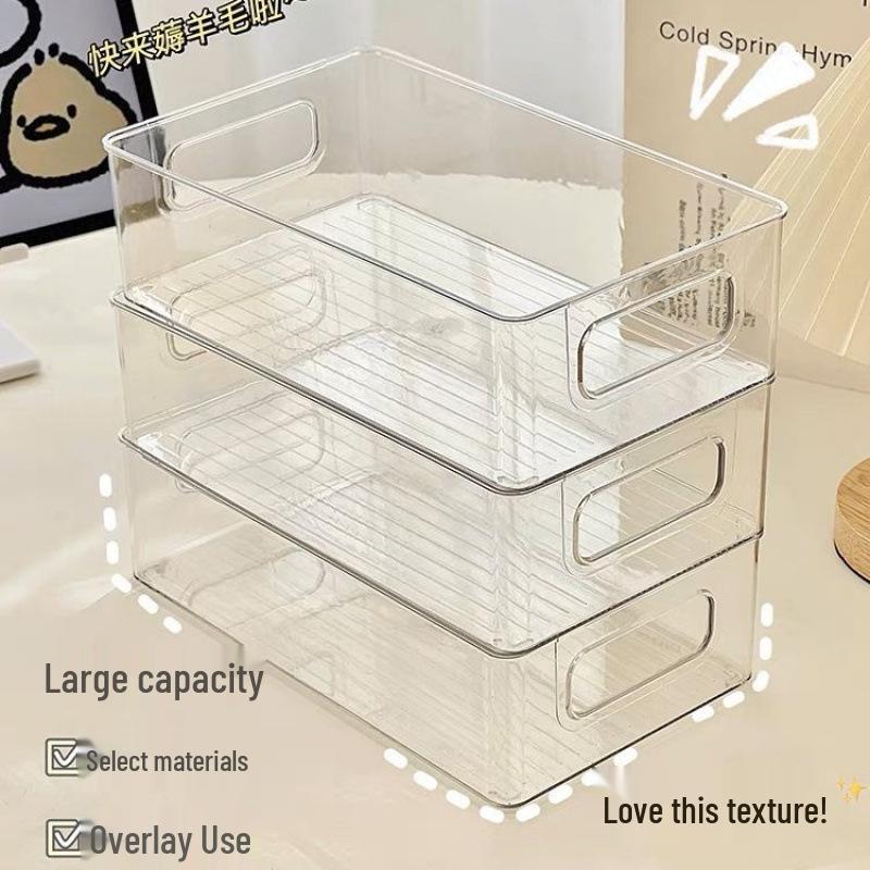 Transparent Large-Capacity Multifunctional Jewelry and Desktop Storage Box