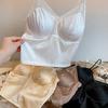 19 Momme Silk Crepe Camisole Wireless Bra: Wear As an Outer Layer or Base Vest for Women