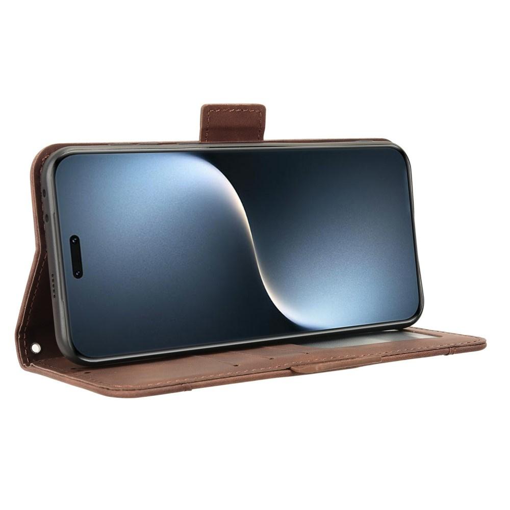 Honor Magic 7 Pro Flip Case, Card Slot, Brown