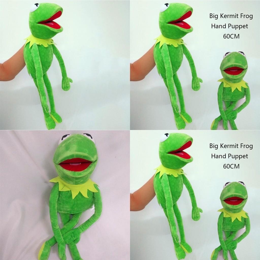 Delightful 60cm Big Kermit The Frog Plush Hand Puppet Perfect For Kids Playtime