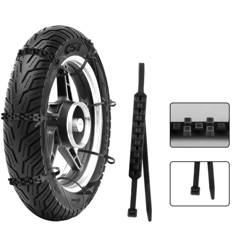 Car Tire Chains Universal Emergency Tire Traction Chain Anti Slip Tie Safety Belt Snow Chains Motorcycle Accessories For Snow