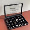 Luxury Buddhist Beads Jewelry Box with Lid: Dustproof Storage for Bracelets, Earrings, and Jade Accessories.