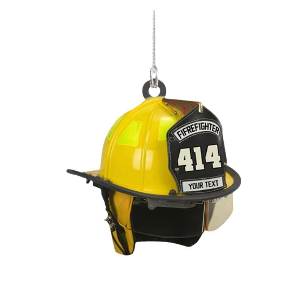 Firefighter Christmas Tree Acrylic Ornament: Commemorative Hanging Decoration Gift
