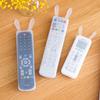 1/2pcs Transparent Remote Control Case with Rabbit Ears Dustproof Protective Sheath Durable Silicone Cover for TV Air Conditione