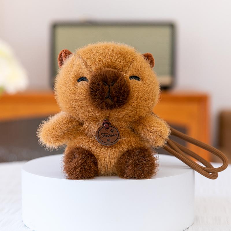 Xiangdudun Paradise Pendant Cute Panda Capybara Doll Doll Bag Key Plush Pendant Gift