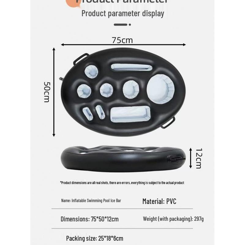 Inflatable Ice Bucket & Drink Holder Float for Parties