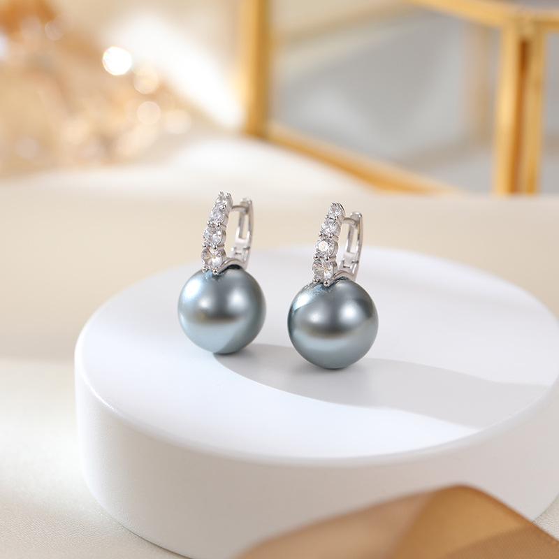 

Серьги Banyan Tree из серебра 925 пробы, жемчуга цвета вереска и розового для женщин - Легкая роскошь, осенне-зимний дизайн с жемчугом-ракушкой. 925 Silver