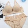 Sexy Luxurious High-end Western-style Lingerie Set Featuring A Fashionable Push-up Lace Bra and Skin-friendly Breathable Panties