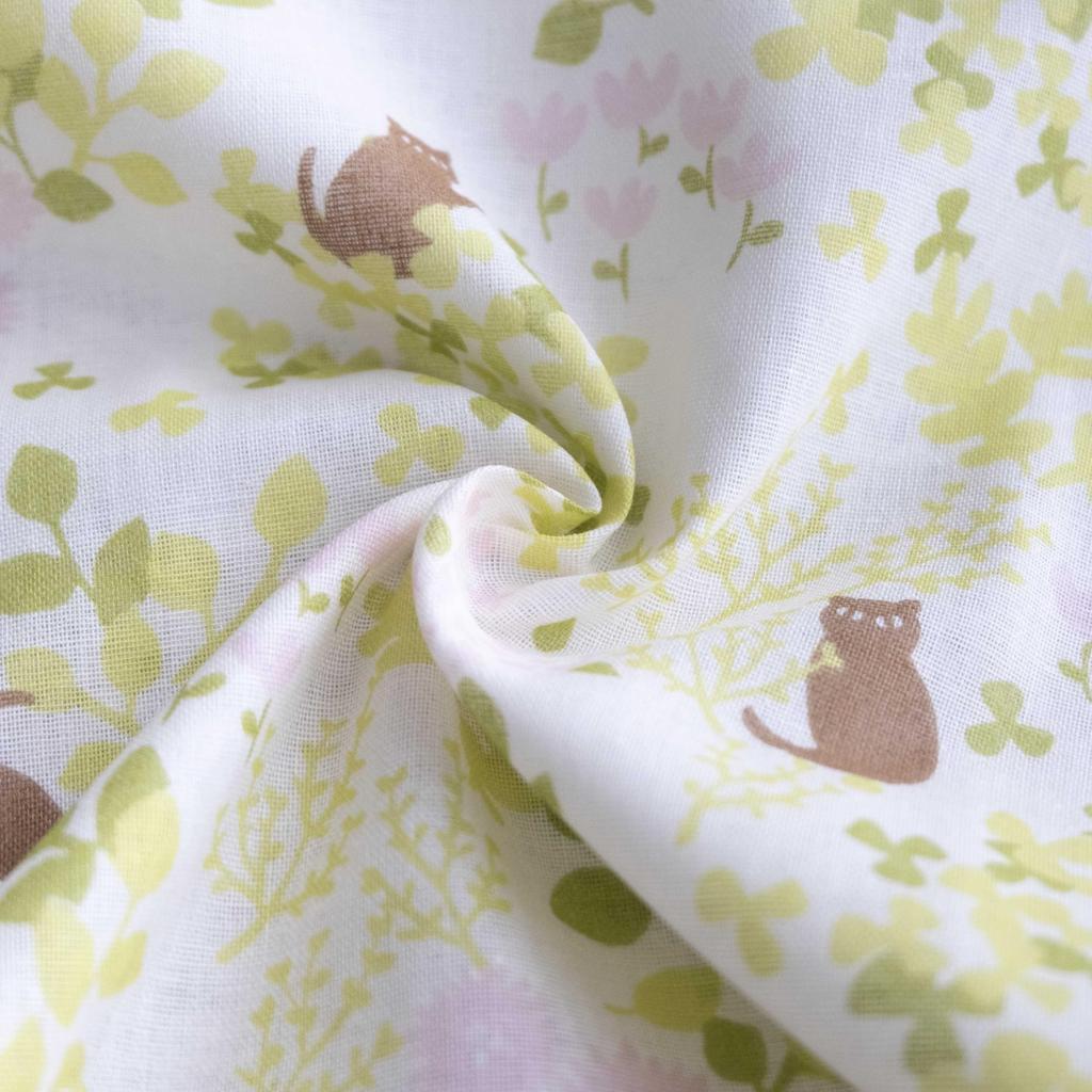 Cute Gauze Hand Towel Soft to the Made in Japan Cat 2 Set, Touch, 100% Cotton, (A. Design, Pieces)