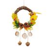 Creative Indoor Wreath Pendant: Living Room Wall Ornament & Decoration