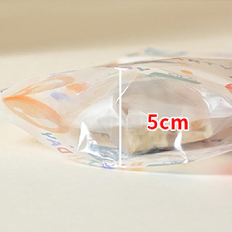 10/20/30/50pcs Stand-up Pouch Birthday Style Cute Cartoon Pattern Gift Storage Bag  Snowflake Crisp Cookies Nougat Bags TMZ