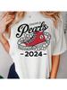 Vintage Chucks And Pearls 2024 Printed Casual Versatile Wounisex's Fashion Style  Summer Top O-Neck Loose New Pattern T-Shirt