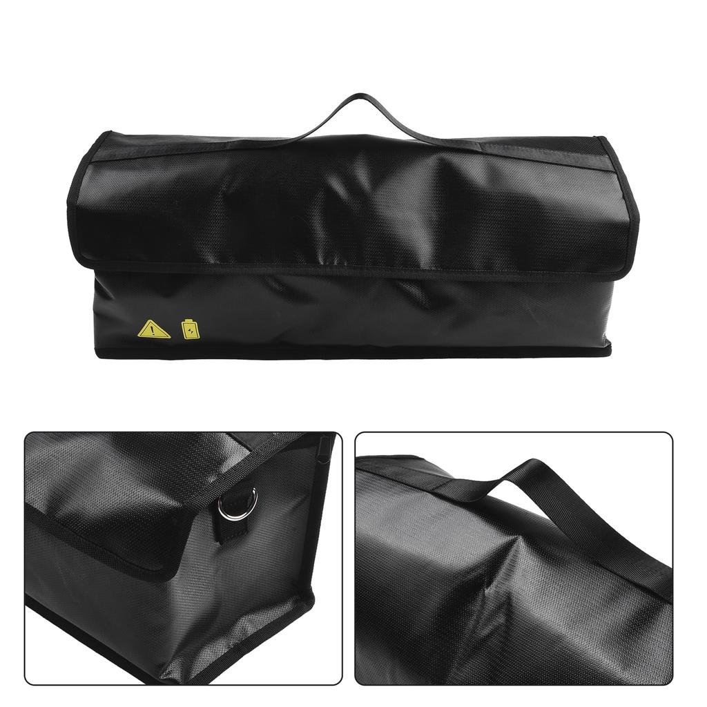 1pc Portable Fireproof Storage Bag Fire Resistant ExplosionProof Lipo Safety Storage Bags For EBike Battery LithiumHailong
