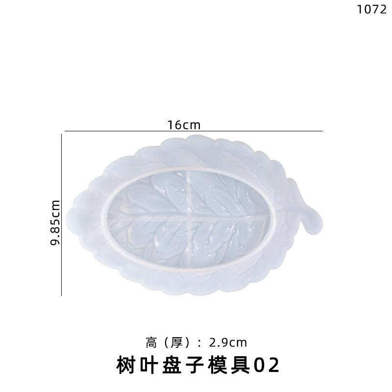 New Creative DIY Crystal Epoxy Mold Leaf Plate Nut Storage Tray Silicone Mold Suitable Home Kitchen Handmade Molds Supplies