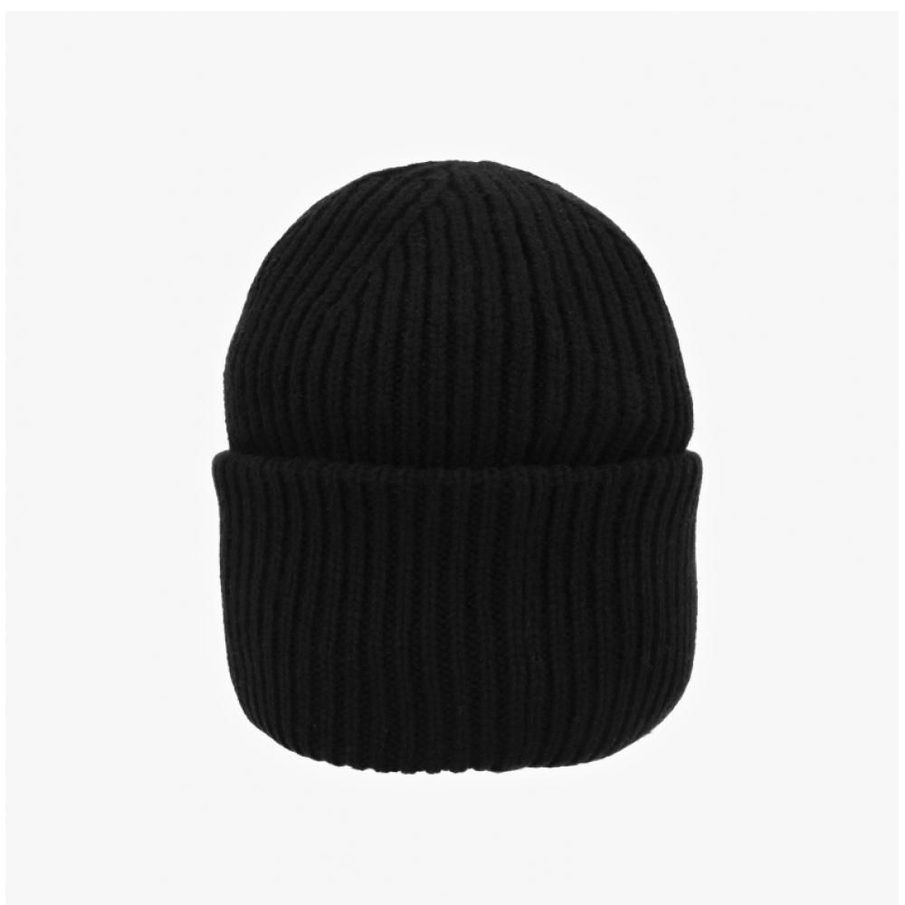 Čepice s obličejem Acne Studios s kamínky C40390 Černá 900