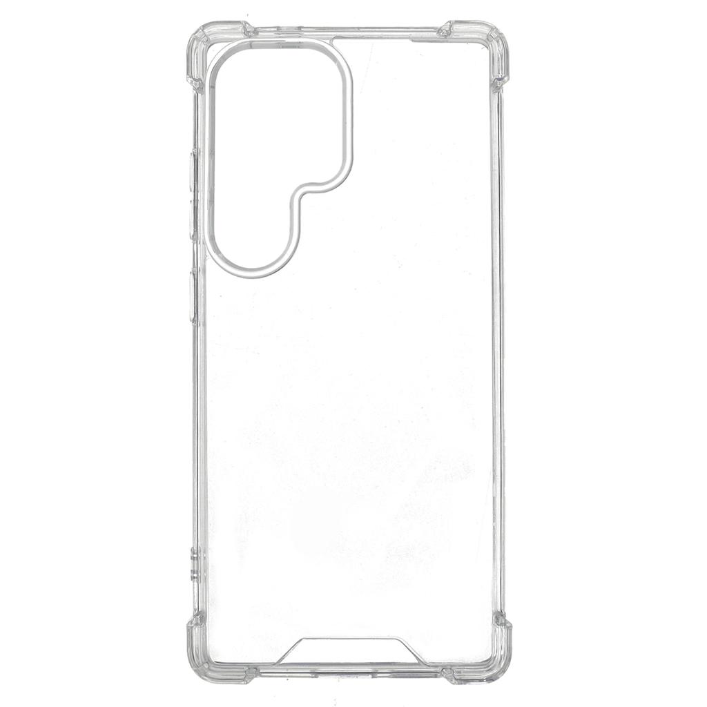 For Samsung Galaxy S24 Ultra Clear Phone Case TPU+Acrylic 1.5mm Shockproof Back Cover
