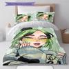 Billie Eilish Pattern Bedding,Quilt Set Quilt Cover Pillowcase Home Birthday Gift (1 * Duvet Cover + 2 * Pillowcase, Without Core)