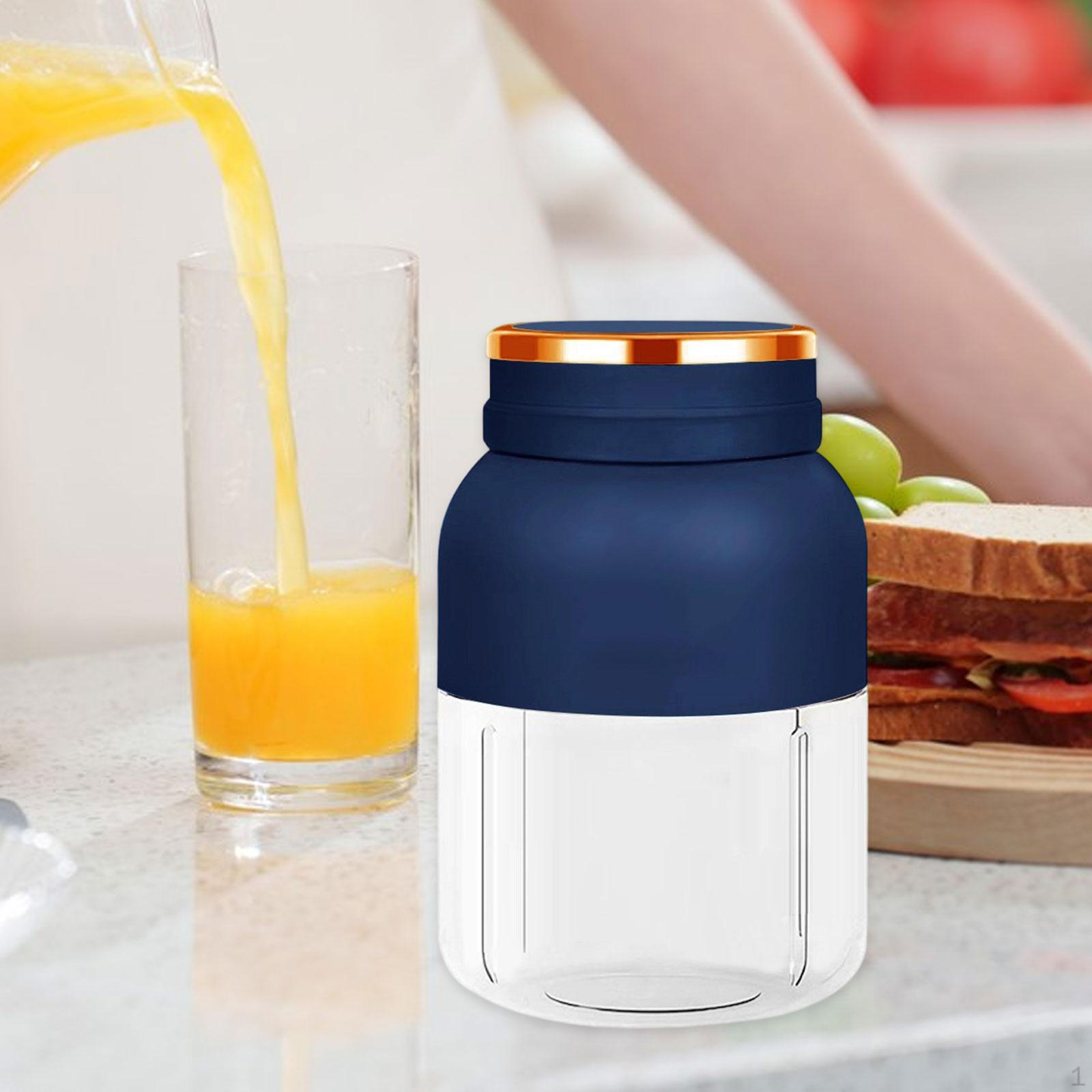 

Portable Blender Juicer Lightweight Shakes Automatic Mini Cup 1.2 L for Workout Indoor Blue