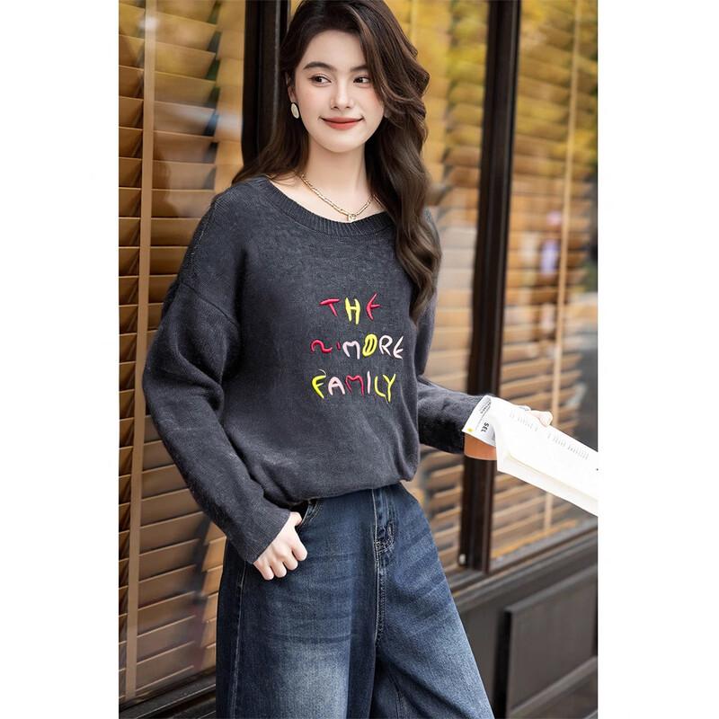 Embroidered Knit Sweater