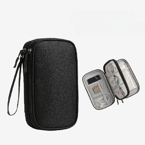 Large Data Cable Bag Storage Waterproof Multi-function Headphone Power Cord Storage Bag Portable Three-layer Storage Finishing Bag