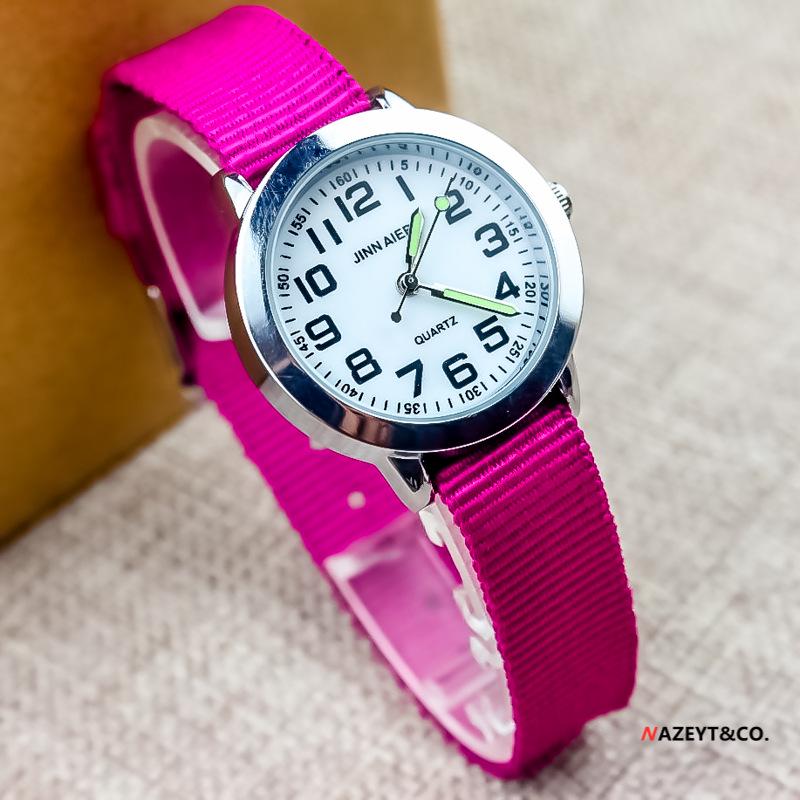 Kids' Casual Sports Digital Quartz Watch with Luminous Hands and Nylon Strap