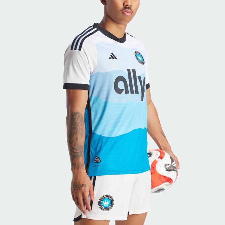 adidas Charlotte FC 24/25 Home Authentic Jersey Sharp Blue/White Men Streetwear HZ6175