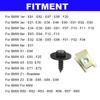 Car Fender Bumper Cross Head Screws U Nuts Kit Engine Cover Clip Splash Guard Fasteners For BMW 07147129160 07129904150