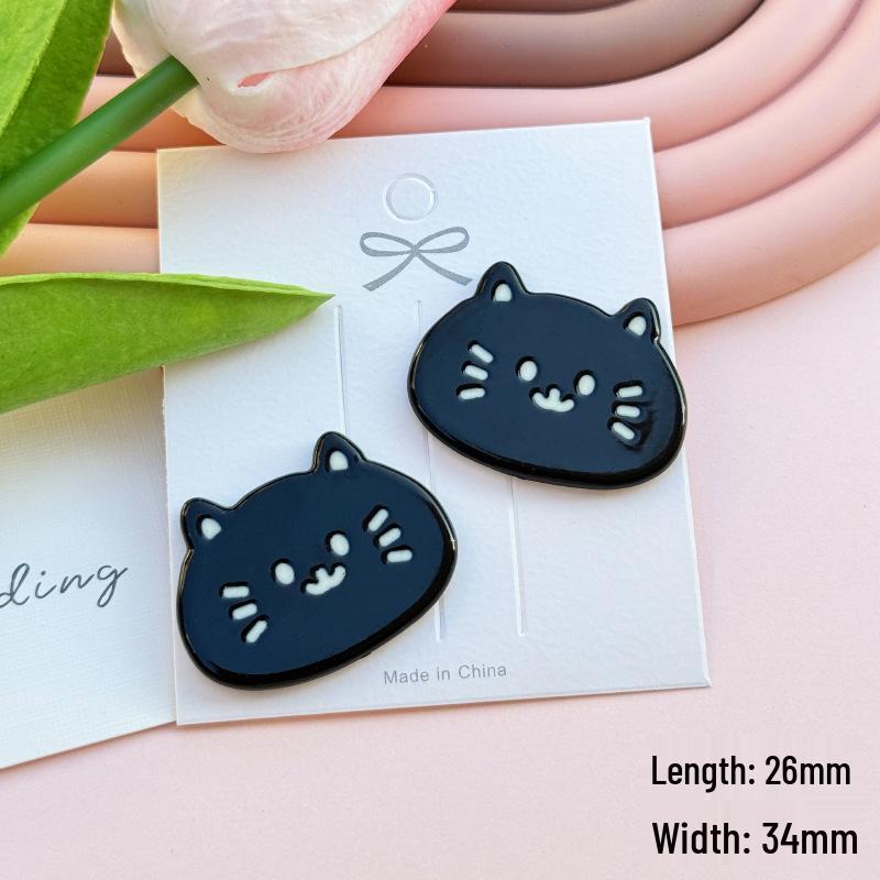 Cute Kitten & Fish Acrylic Charms: Jewelry, Phone Case, Crocs, Hair Clips & Accessories