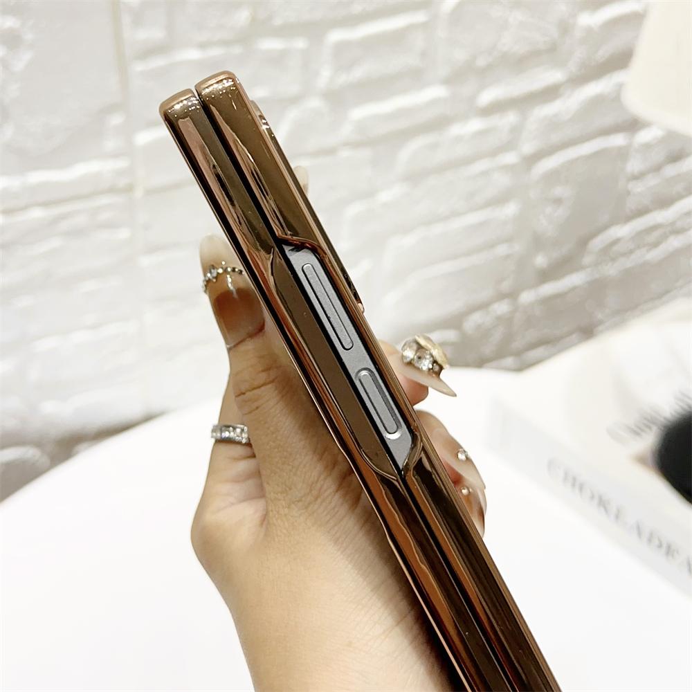 Luxury Plating Matte for Magsafe Magnetic Wireless Charging Phone Case for Samsung Galaxy Z Fold 7 6 5 4 3 Shockproof Back Protect Cover