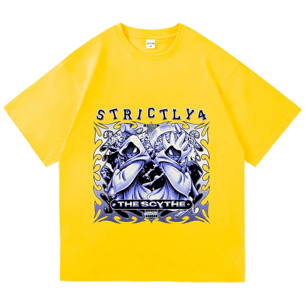 Denzel Curry Strictly 4 The Scythe Rundhals T-Shirt Unisex Streetwear Kurzarm 100% Baumwolle Männliches Merch T-Shirts Unisex Kleidung