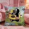 TThe Little MoleS Anime Cushion Cover Premium Comfort Reversible Pillow Cove Two In One Design For Any Room  Car Interior